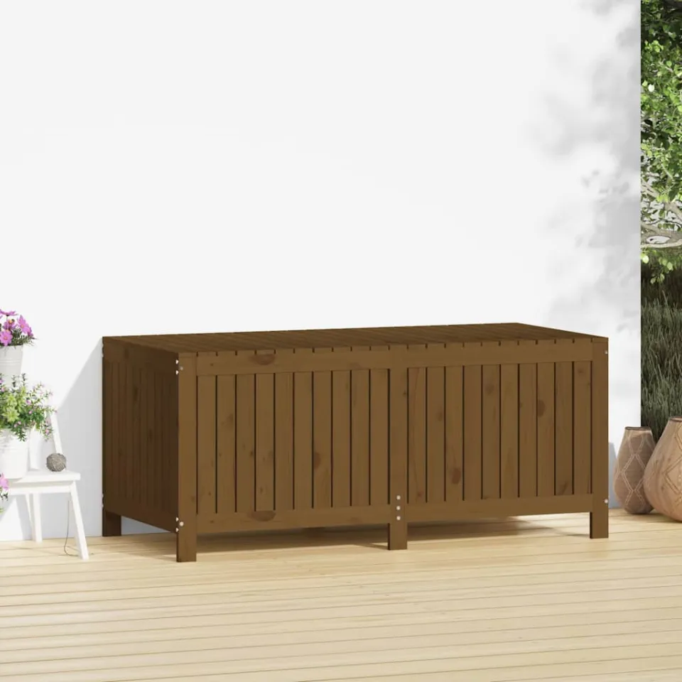 vidaXL Tuinbox 147x68x64 cm massief grenenhout honingbruin bruin, foto 3