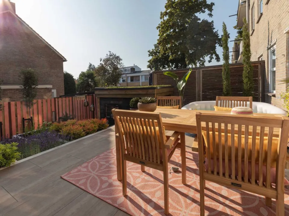 Bellagio tuinmeubelen Sunyard Liverpool dining tuintafel 160x90cm bruin, foto 3