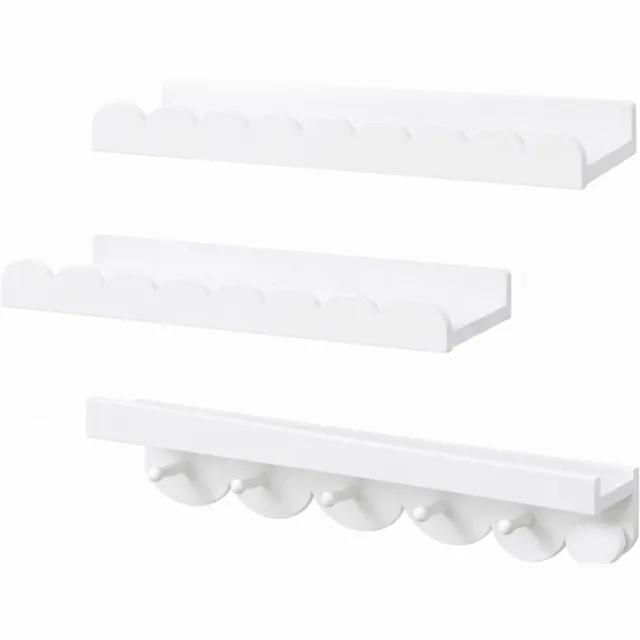 Br@ndless Boekenplank Set - Zwevende Planken - Boeken Presenteren -Wit