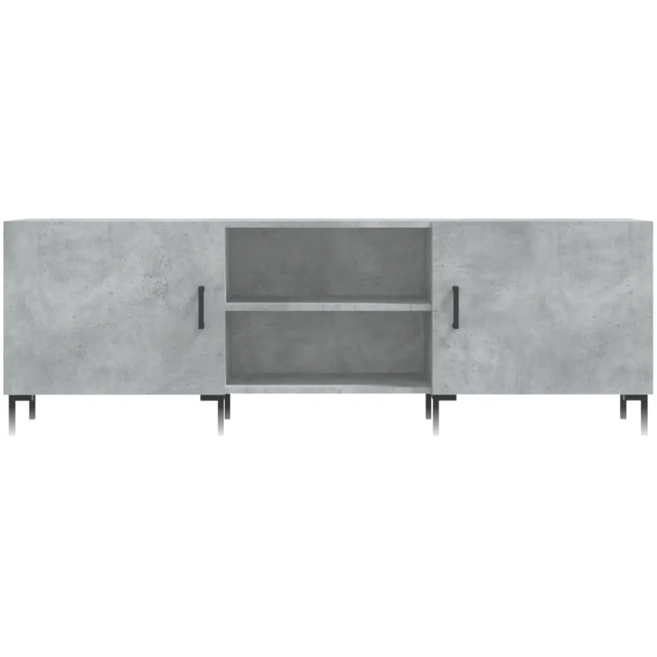 vidaXL Tv-meubel 150x30x50 cm bewerkt hout betongrijs grijs