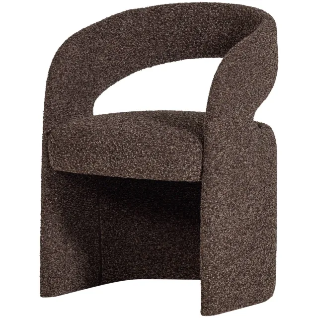 WOOOD Lanor eetkamerstoel donkerbruin dark brown