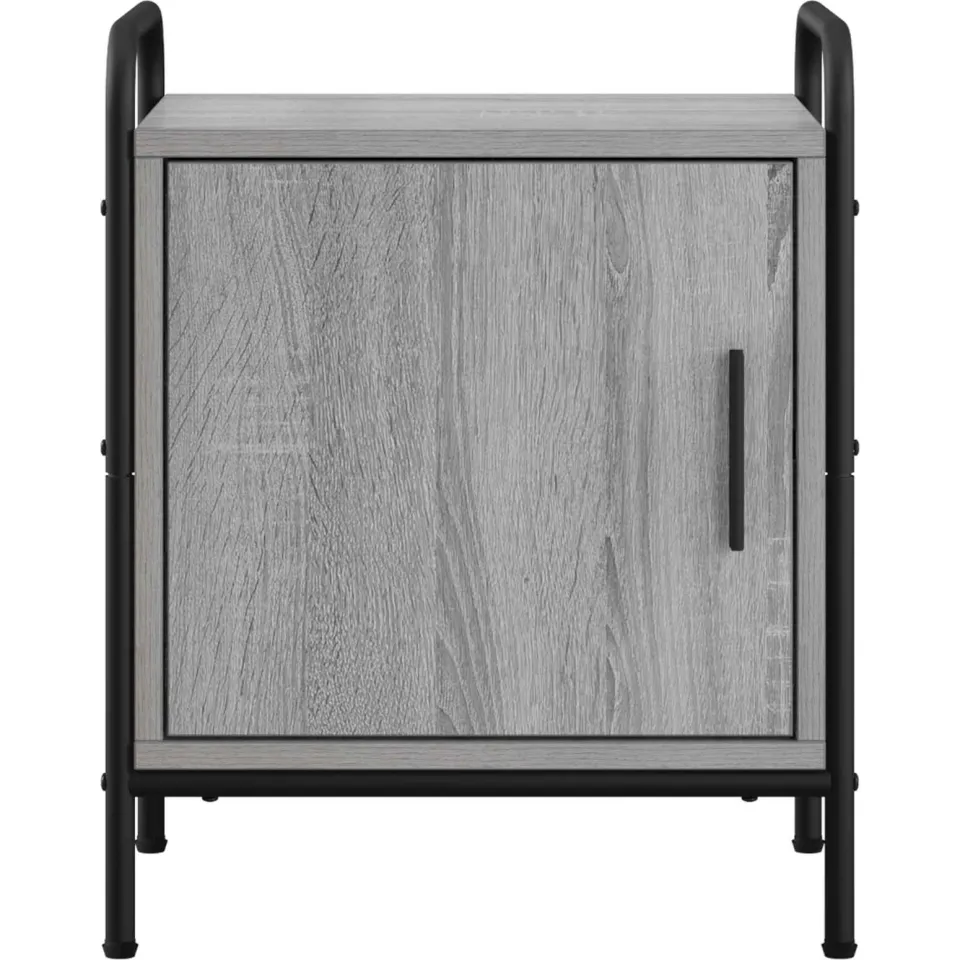 vidaXL Nachtkastje Grijs Sonoma 40 x 30 x 50 cm Bewerkt hout, foto 4