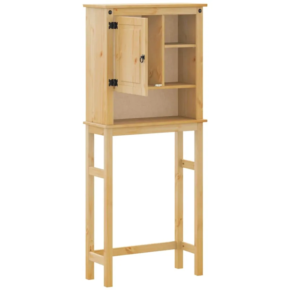 vidaXL Wasmachinekast Corona massief grenenhout Bruin