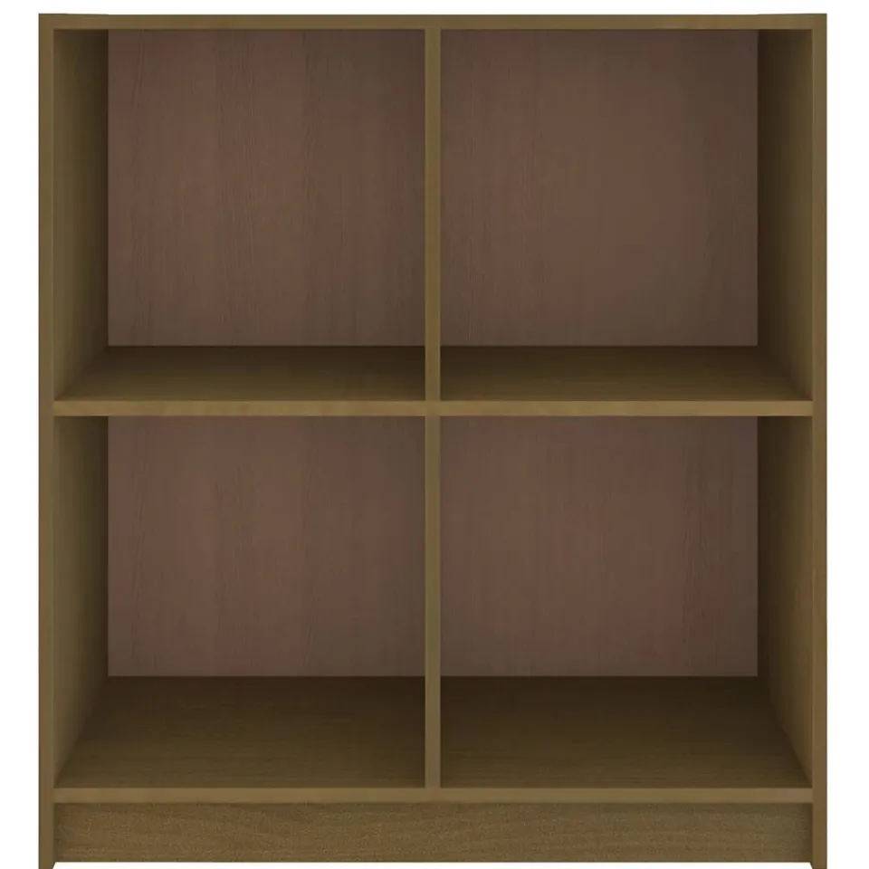 vidaXL Dressoir 70x33x76 cm massief grenenhout honingbruin bruin, foto 4
