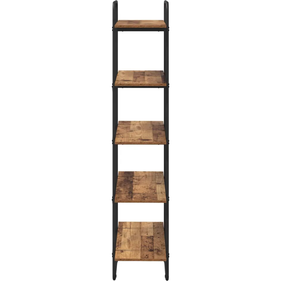 vidaXL Boekenrek 5-laags 60 x 35 x 175,5 cm PB Eikenhout, foto 3