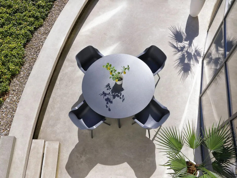Hartman tuinmeubelen Hartman Sophie Element/Studio ø128cm dining tuinset 5-delig grijs, foto 4