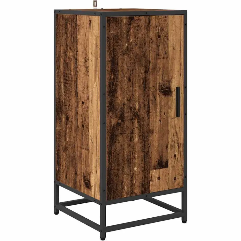 vidaXL Dressoir Oudhout 35,5 x 35 x 76 cm bruin, foto 3
