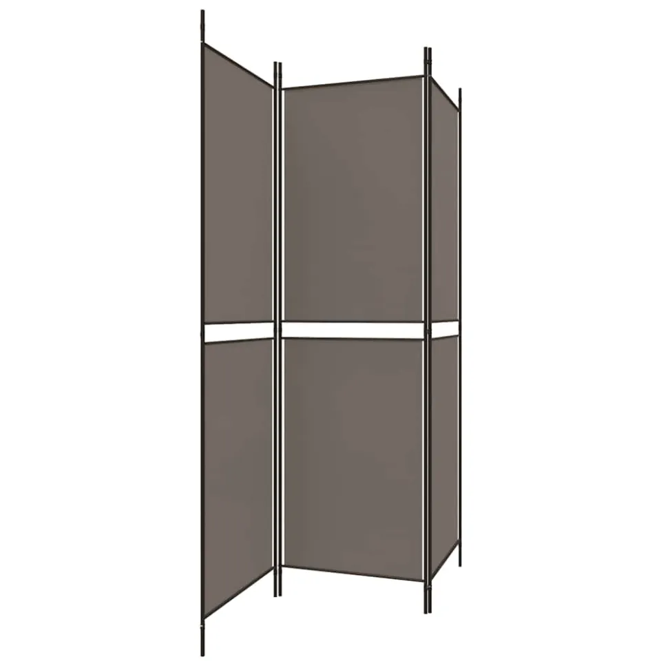 vidaXL Kamerscherm met 3 panelen 150x220 cm stof antracietkleurig, foto 4