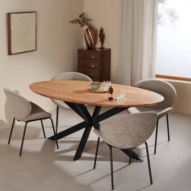 NOUS Living eetkamertafel Aemon naturel, foto 2