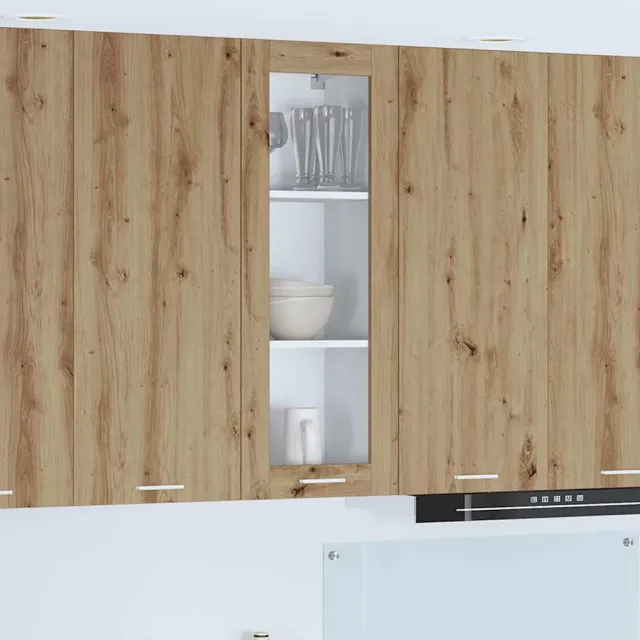 vidaXL Hangkast Artisanaal eiken 40 x 31 x 100 cm Bewerkt hout Bruin