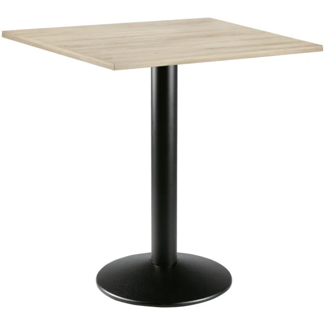 PULSIVA Eettafel Solona vierkant; 68x68x73.9 cm (LxBxH); Tafelblad beuken, frame zwart; vierkant