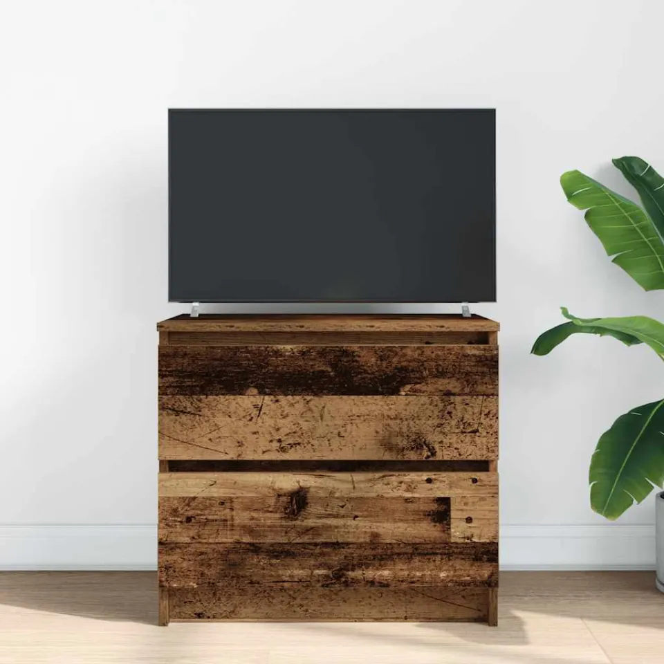 vidaXL Tv-meubel 60x35x54 cm bewerkt hout oud houtkleurig bruin, foto 3
