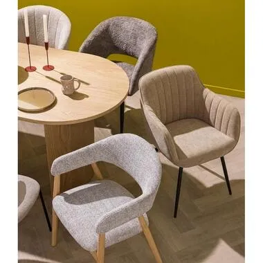Kwantum Como eetkamerstoel beige, foto 3
