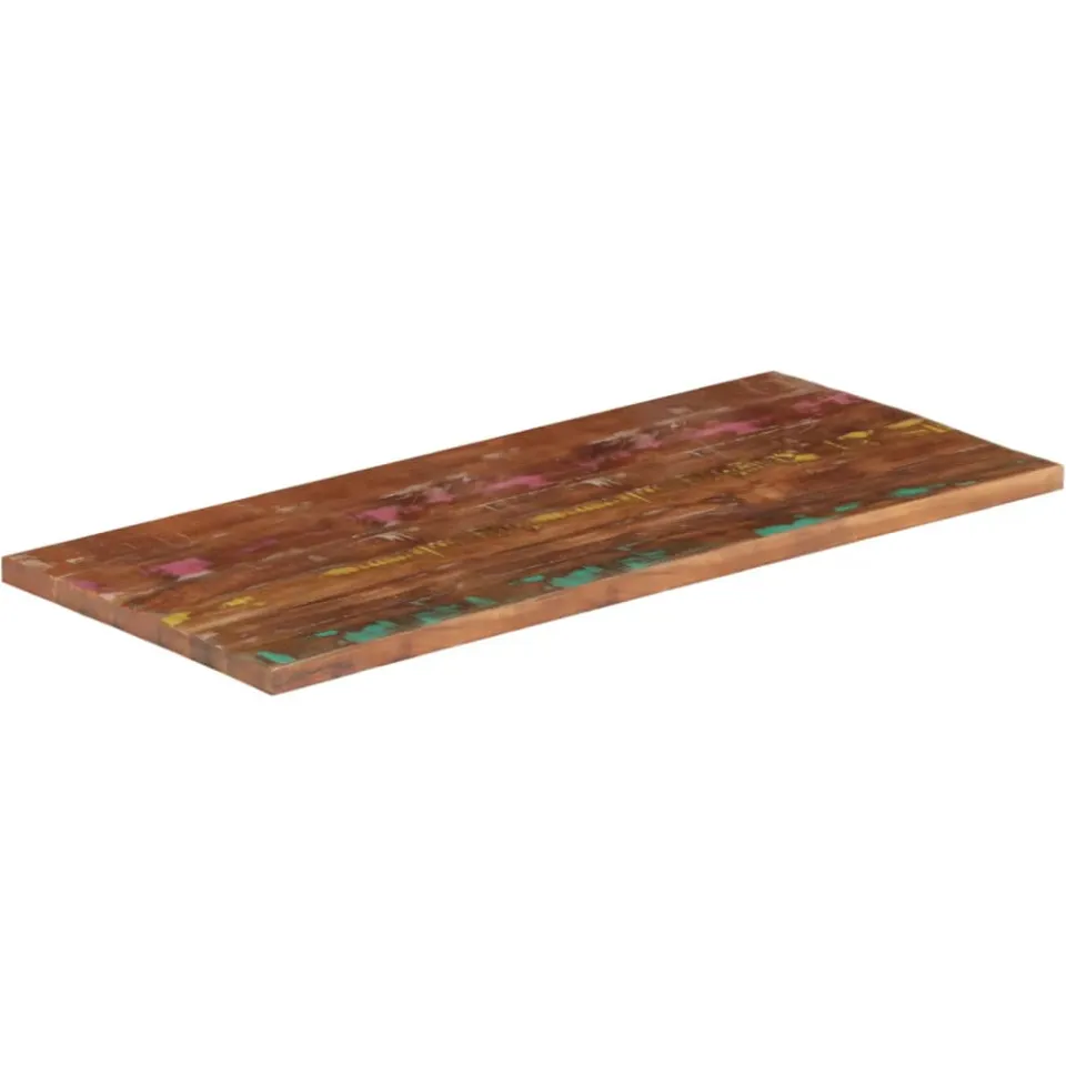 vidaXL Tafelblad rechthoekig 100x50x2,5 cm massief gerecycled hout Bruin