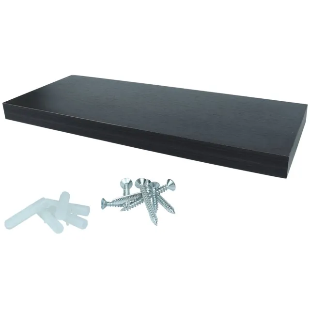 Wovar Zwevende Wandplank 80 x 24 cm Donkerbruin | Per Stuk