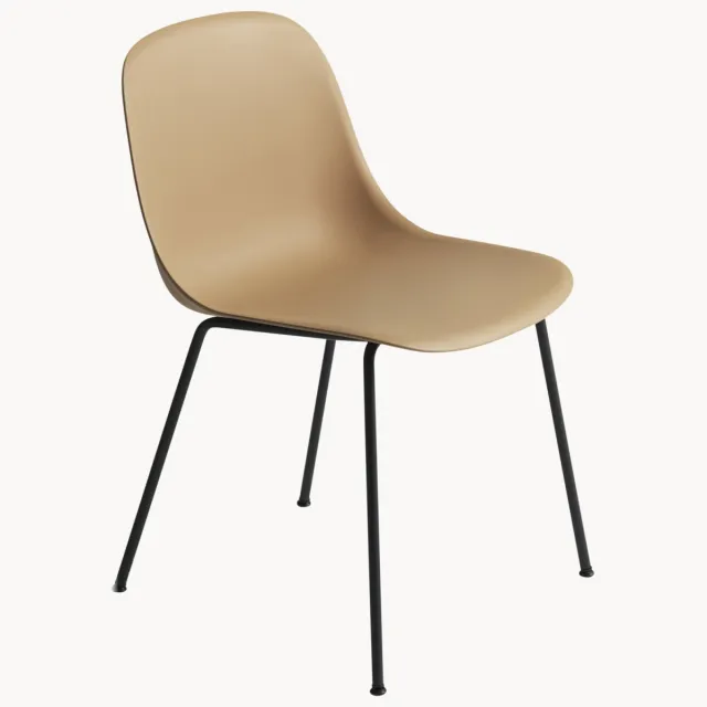 Muuto Eetkamerstoel Fiber Geel