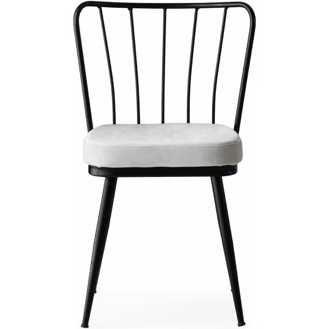 Skye Decor , Stoelenset (4 stuks), Yıldız - 940 V4, Metaal, Zwart, 43 x 42 x 82 cm