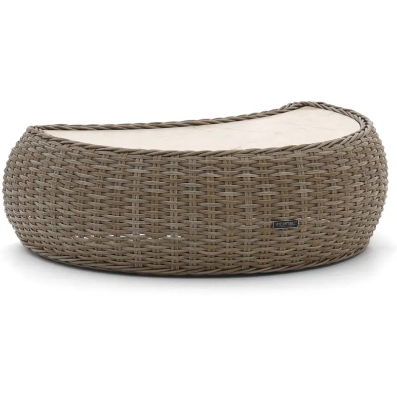 Intenso Furniture Intenso Santa Ninfa lounge tuintafelset ø 101cm/41x82x22cm taupe, foto 3