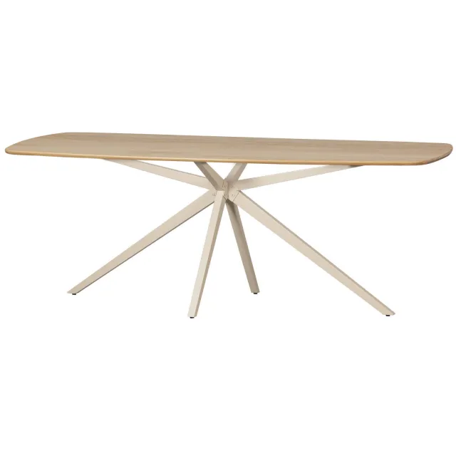 WOOOD Tablo Eettafel Deens Ovaal VJ 220 cm - Eikenhout - Transparant