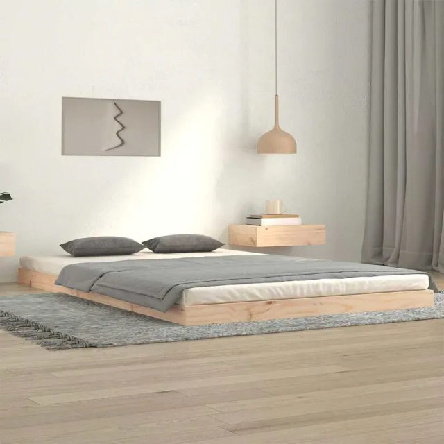 vidaXL Bedframe massief grenenhout 120x200 cm bruin
