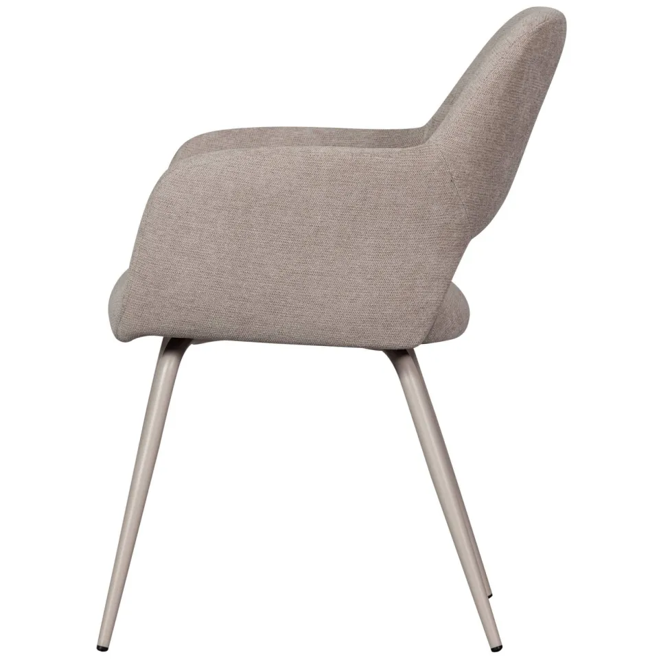 WOOOD Jenny eetkamerstoel bouclé beige, foto 2