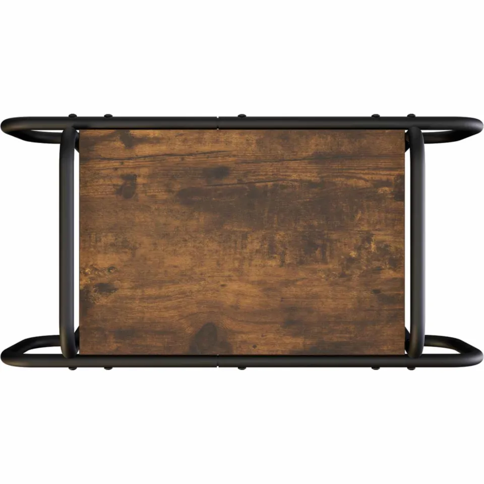 vidaXL Salontafel Gerookt eiken 60 x 30 x 51 cm Bewerkt hout, foto 4