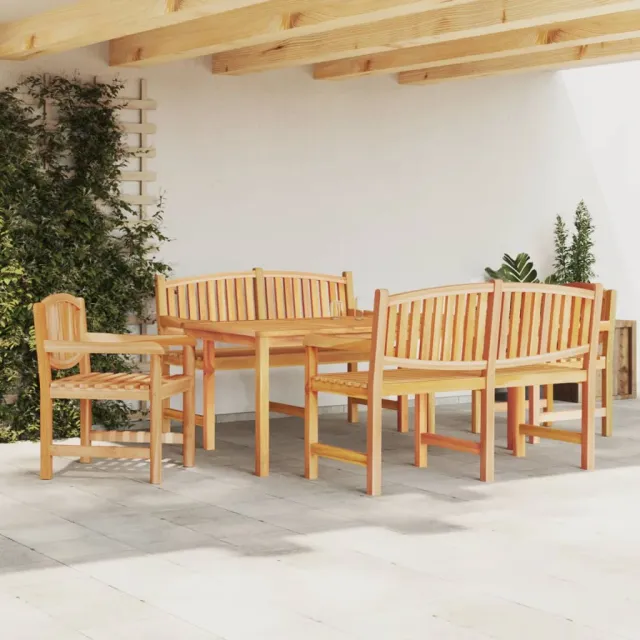 vidaXL 5-delige Tuinset massief teakhout bruin, foto 2