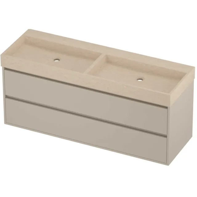 Proline Evoli Badmeubelset Hardsteen Loft 140x46x62 cm Sand Stone Soft Linen Beige