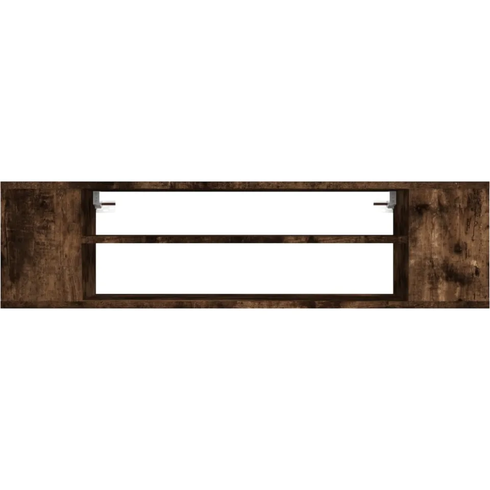 vidaXL Tv-hangmeubel 100x30x26,5 cm bewerkt hout gerookt eikenkleurig Bruin