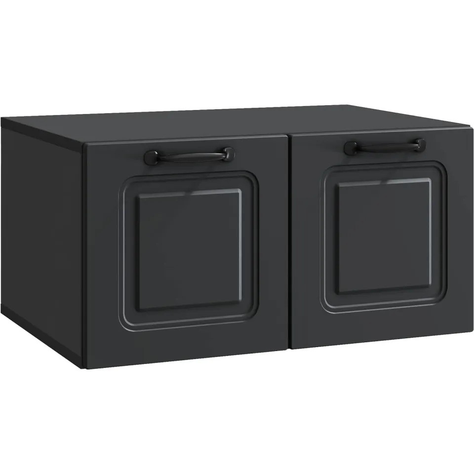 vidaXL Wandbeugel TV-kast Zwart 59,5 x 41 x 30 cm Bewerkt hout, foto 3