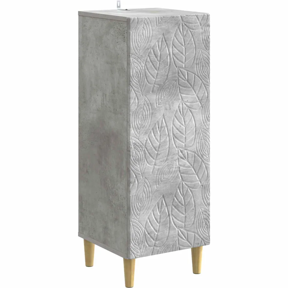 vidaXL Dressoir Betongrijs 33 x 34,5 x 90 cm Bewerkt hout grijs, foto 4