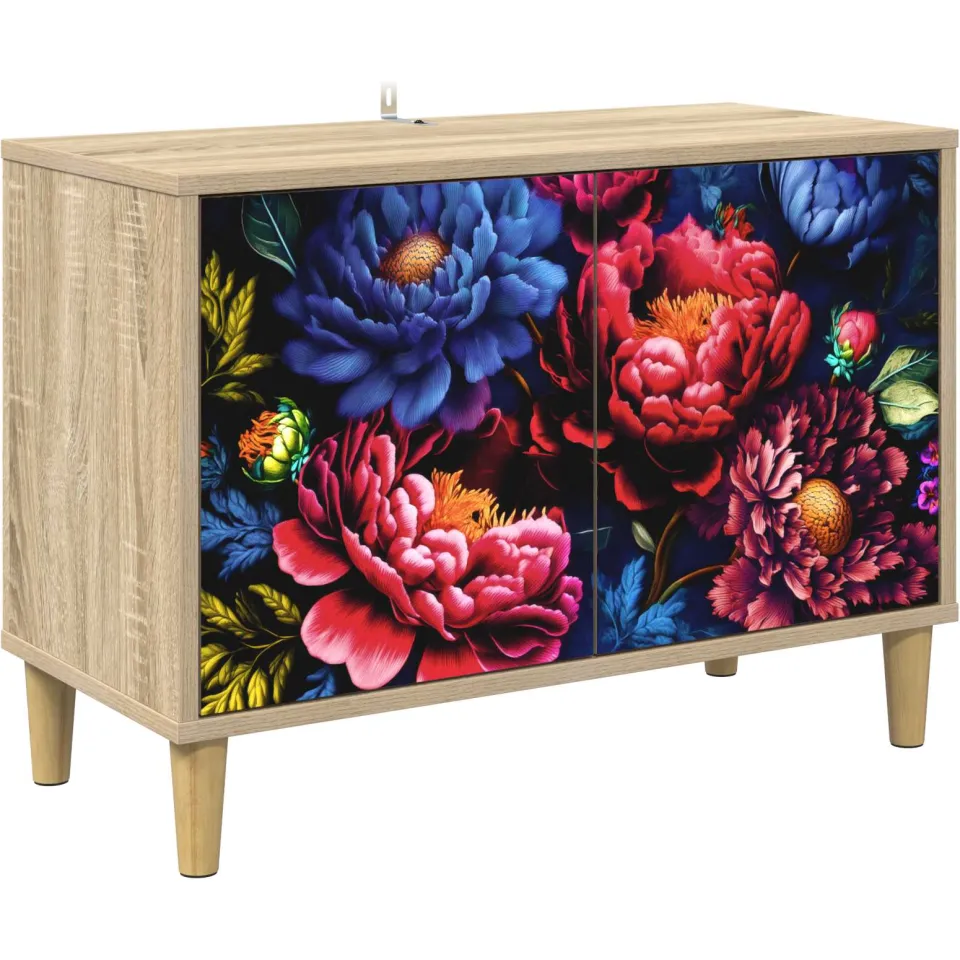 vidaXL Tv-meubel KIEL 69 x 33 x 50 cm Sonoma Bewerkt hout bruin, foto 3