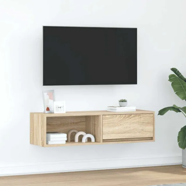vidaXL Tv-meubel 100x31x25,5 cm bewerkt hout sonoma eikenkleurig, foto 2