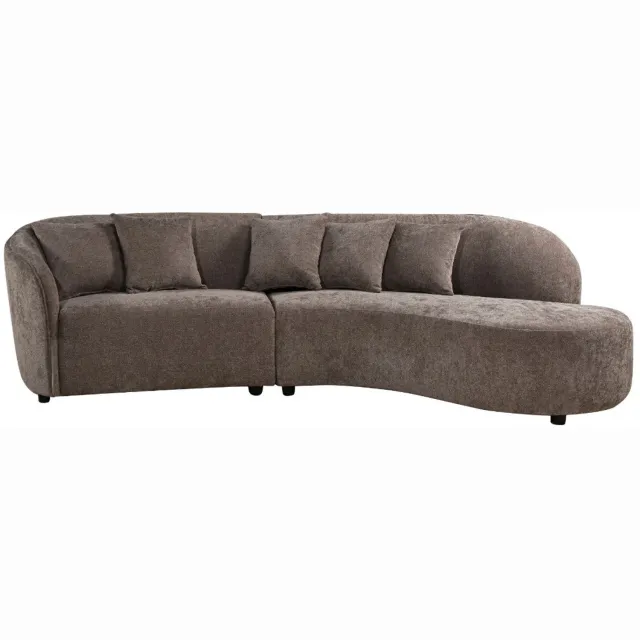 Starfurn MySofa Novi Hoekbank 3 zits + Lounge R - grijs