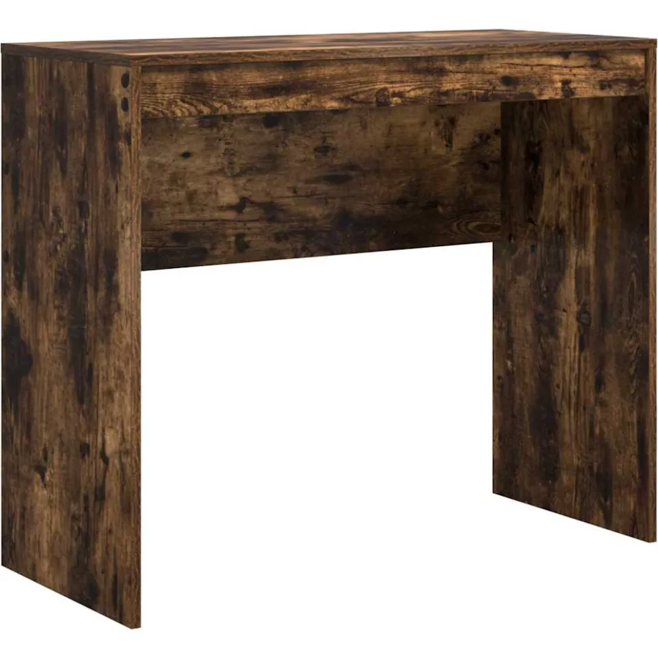 vidaXL Bureau Gerookt eiken 90 x 40 x 76 cm, foto 3