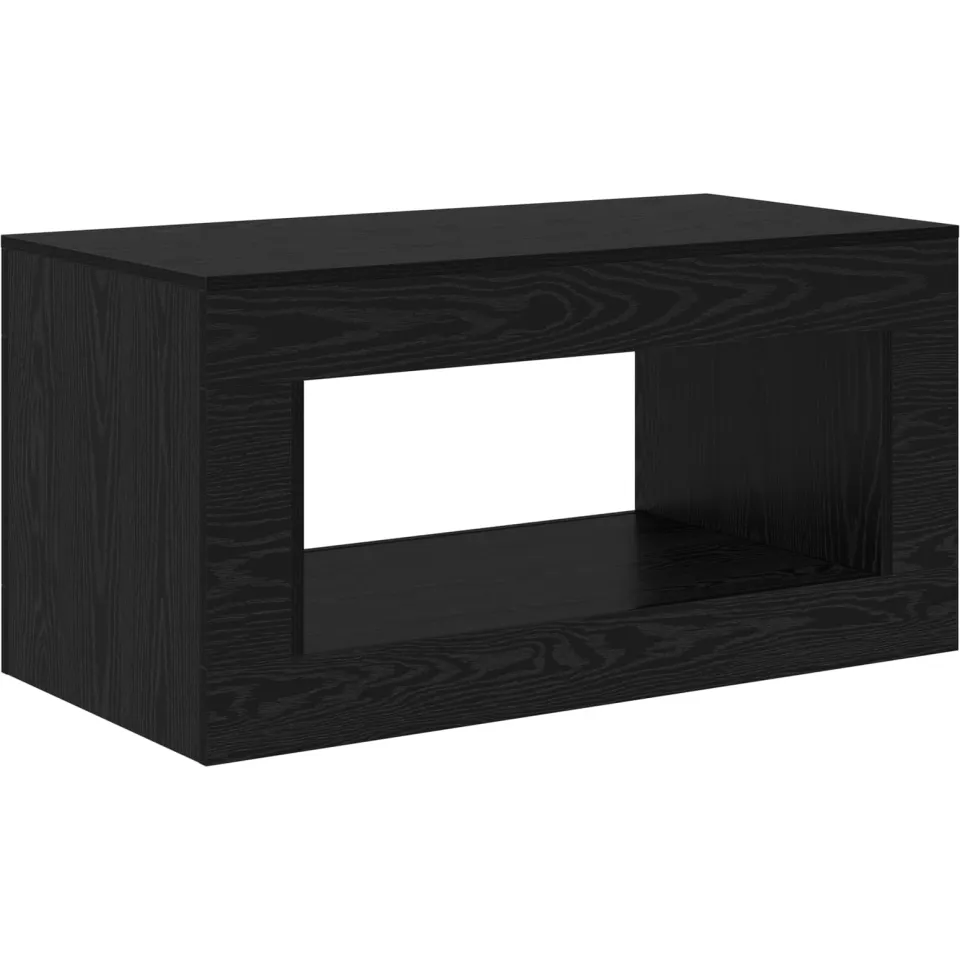 vidaXL Salontafel Zwart eiken 99.5 x 50 x 50 cm Bewerkt hout, foto 3