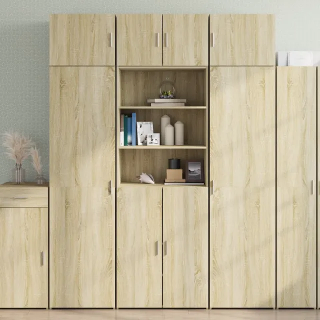 vidaXL Opbergkast 70x42,5x225 cm bewerkt hout sonoma eikenkleurig, foto 2