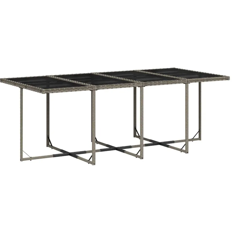 vidaXL 13-delige Tuinset met kussens poly rattan grijs, foto 4