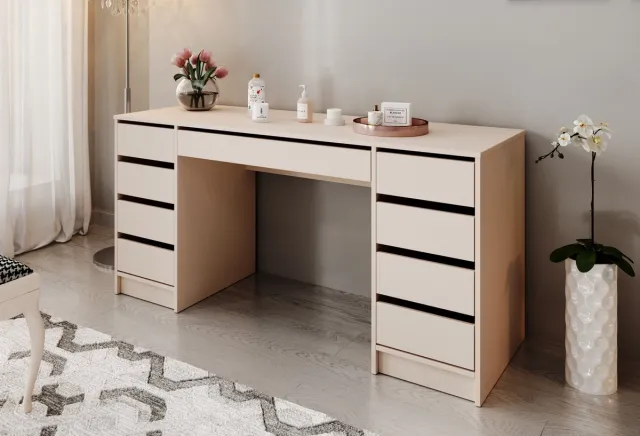 MEUBELLA Kaptafel Arco 2 - Beige - 154 cm