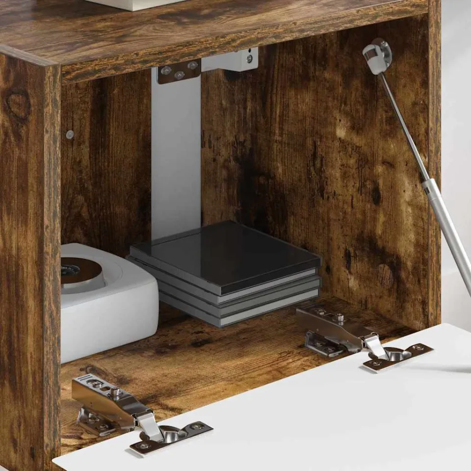 vidaXL TV Wandkast 39 x 31 x 29,5 cm Gerookt eiken Bewerkt hout, foto 4