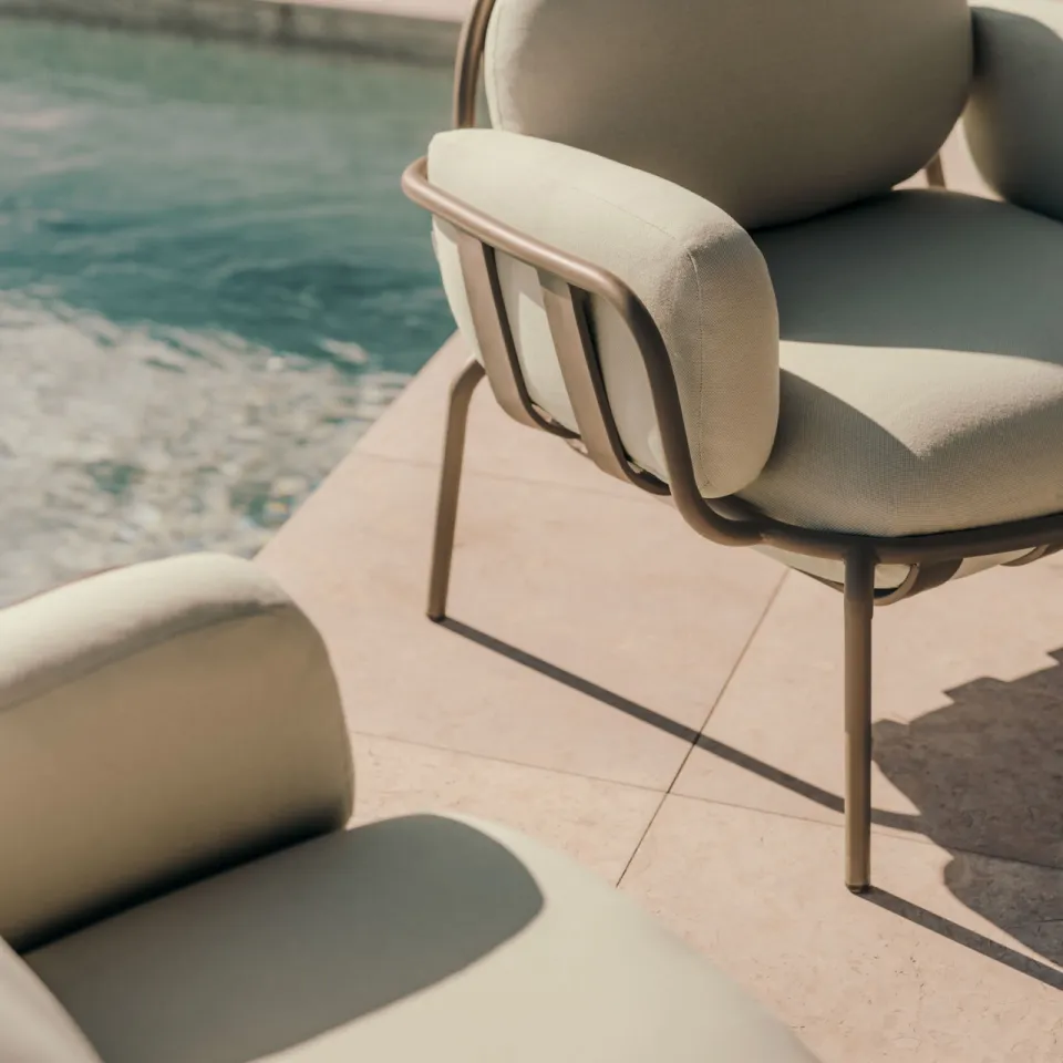 Kave Home Joncols outdoor fauteuil beige, foto 5