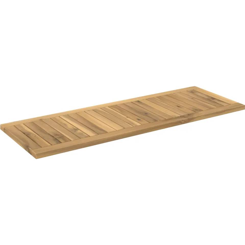 vidaXL Tafelblad 100,5 x 35 x 2 cm Rechthoekig Massief Acaciahout Bruin