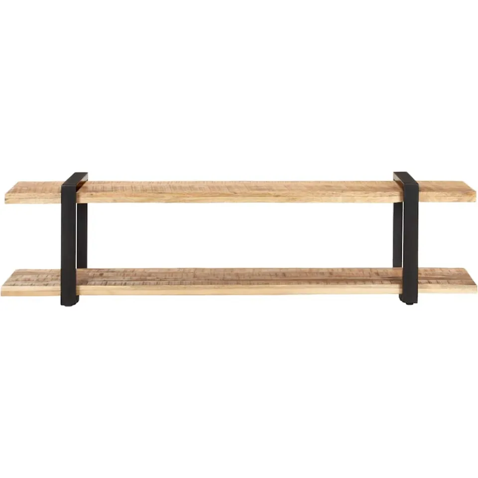 vidaXL Tv-meubel 160x40x40 cm massief ruw mangohout bruin, foto 2