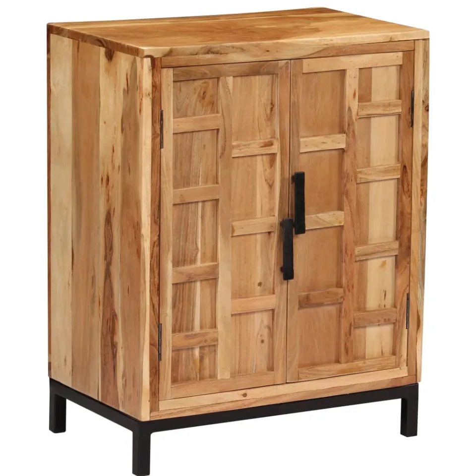 vidaXL Dressoir 60x35x76 cm massief acaciahout bruin, foto 4