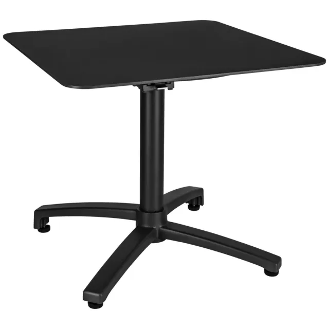 Vega Aluminium loungetafel voor buiten Taipa vierkant; 60x60x50 cm (LxBxH); Tafelblad zwart, frame zwart; vierkant