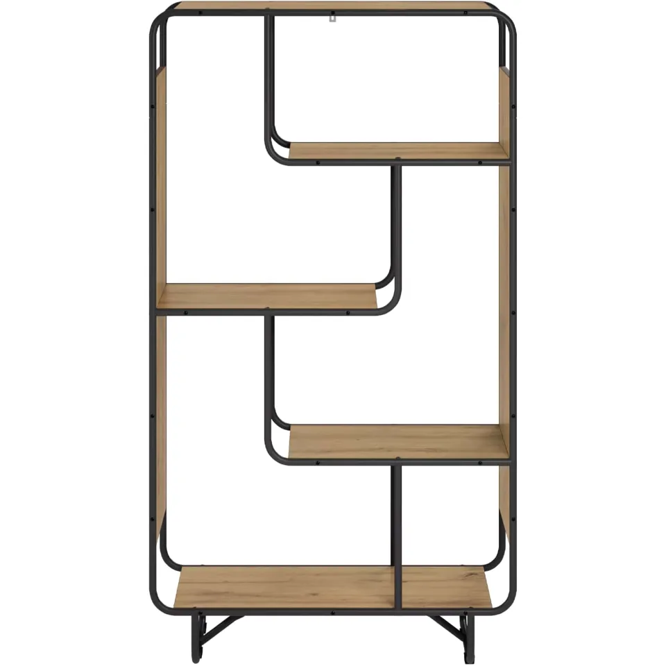 vidaXL Hoge kast Artisanaal eiken 80 x 37,5 x 144 cm Bewerkt hout, foto 2