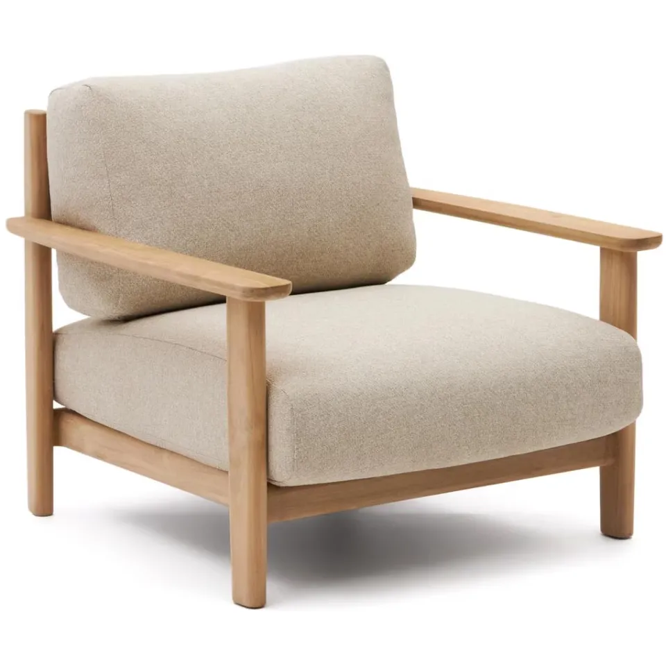 Kave Home Tirant fauteuil teakhout
