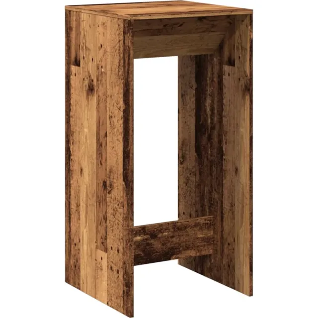 vidaXL Bartafel - 51x50x103,5 - cm - bewerkt - hout - oud - houtkleurig oud hout
