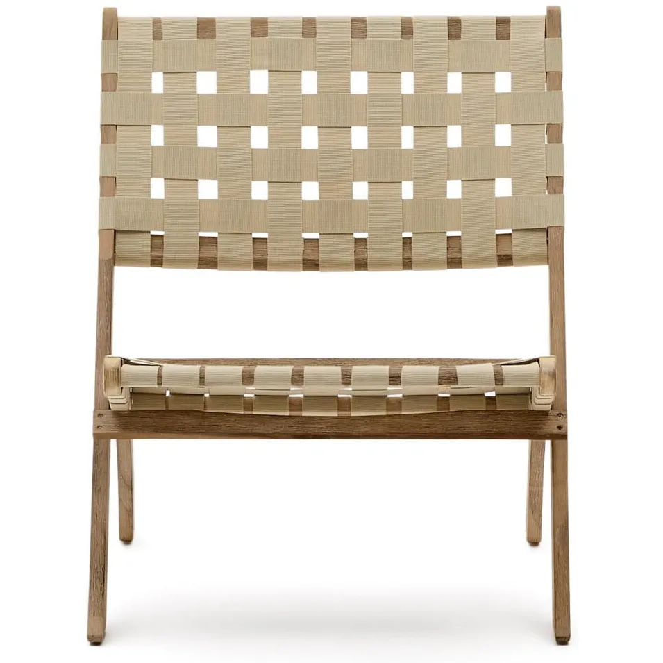 Kave Home Chabeli fauteuil crème, foto 5