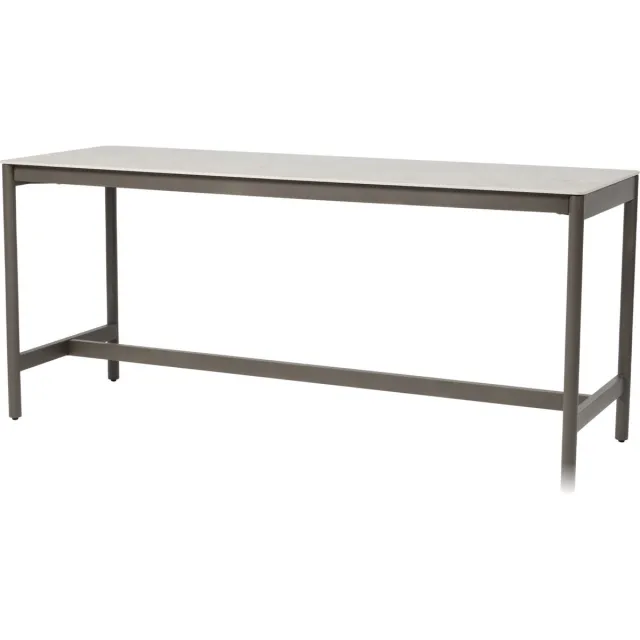 4 Seasons Outdoor Soho high dining tuintafel 220x75xH95 cm keramiek terre Taste 4SO Bruin / Terre